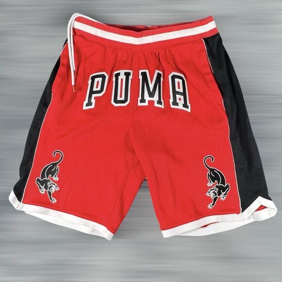 Puma Other - Puma Sz L Last Dayz Mesh SEWN Logos Shorts High Risk Red TL40125NWT Men